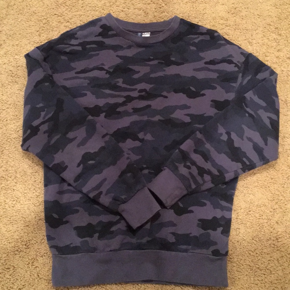 Blue Camo Sweater